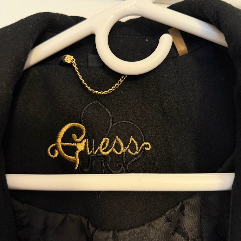 Guess Black Jacket with Gold Embroidery